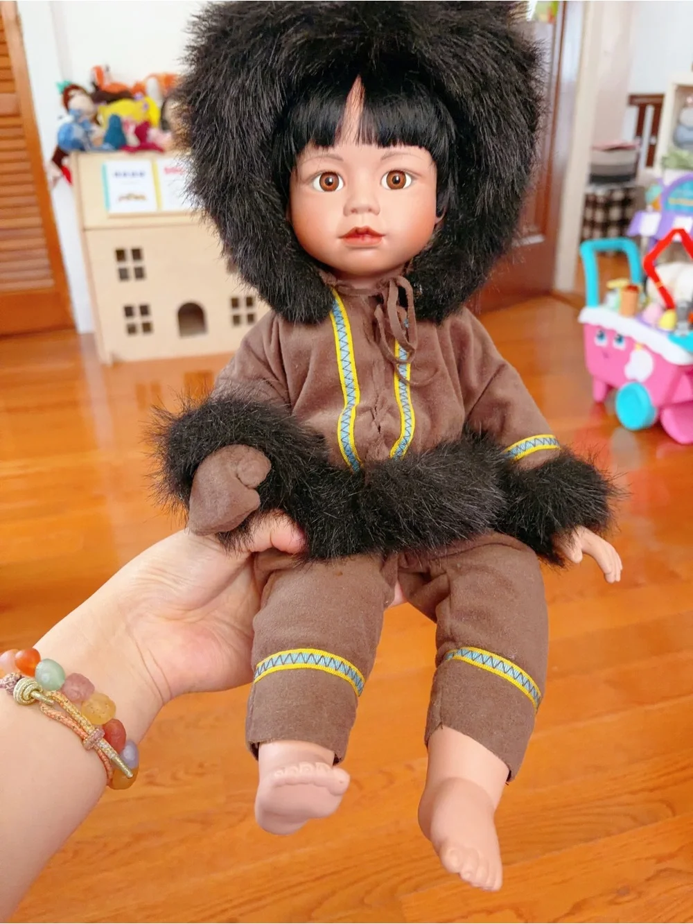 1993 Danbury Mint Children of the North Patricia Wall Eskimo- Artist Doll MISKA